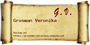 Grosman Veronika névjegykártya